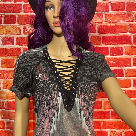 Affliction Women’s T-Shirt - Picture 5 of 14